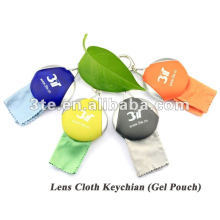 Eyeglass Gel Pouch With Cleaning Cloth Inside